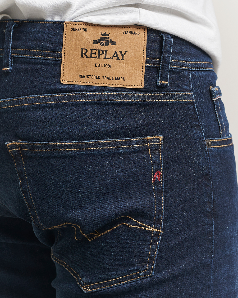 Heren | Jeans | Replay | Grover Powerstretch Jeans Dark Blue