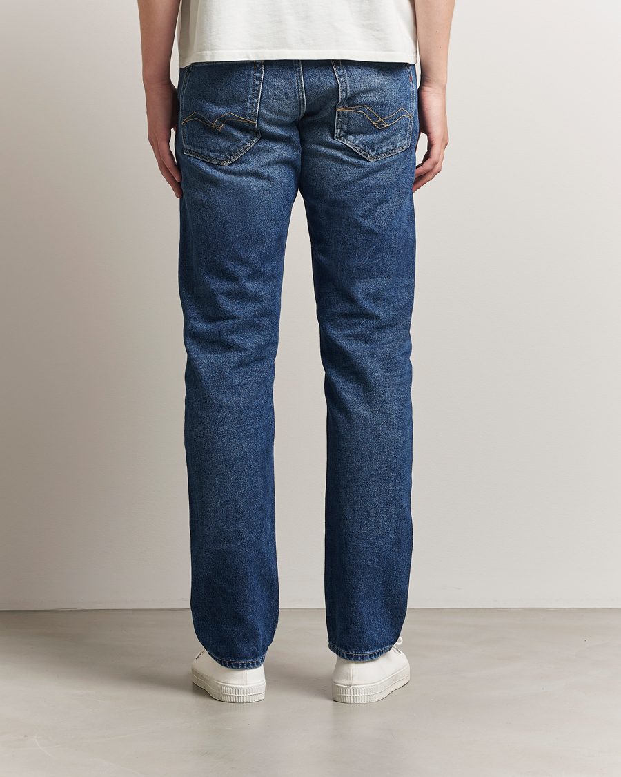 Heren | Jeans | Replay | Grover Rigid Orignal Jeans Dark Blue