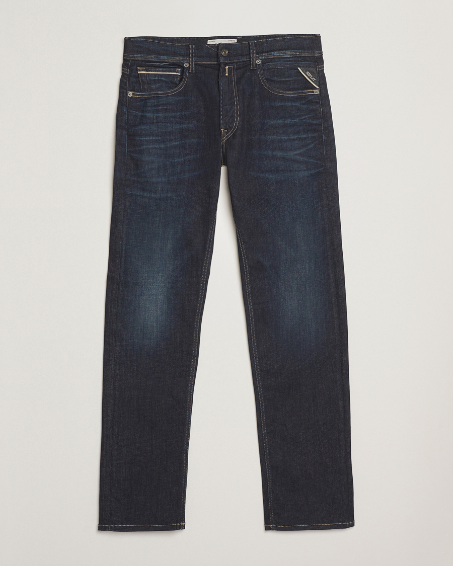 Heren | Jeans | Replay | Grover Hyperflex Jeans Dark Blue