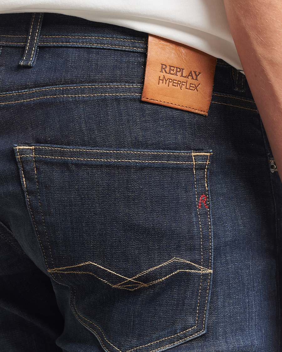 Heren | Jeans | Replay | Grover Hyperflex Dust Jeans Dark Blue