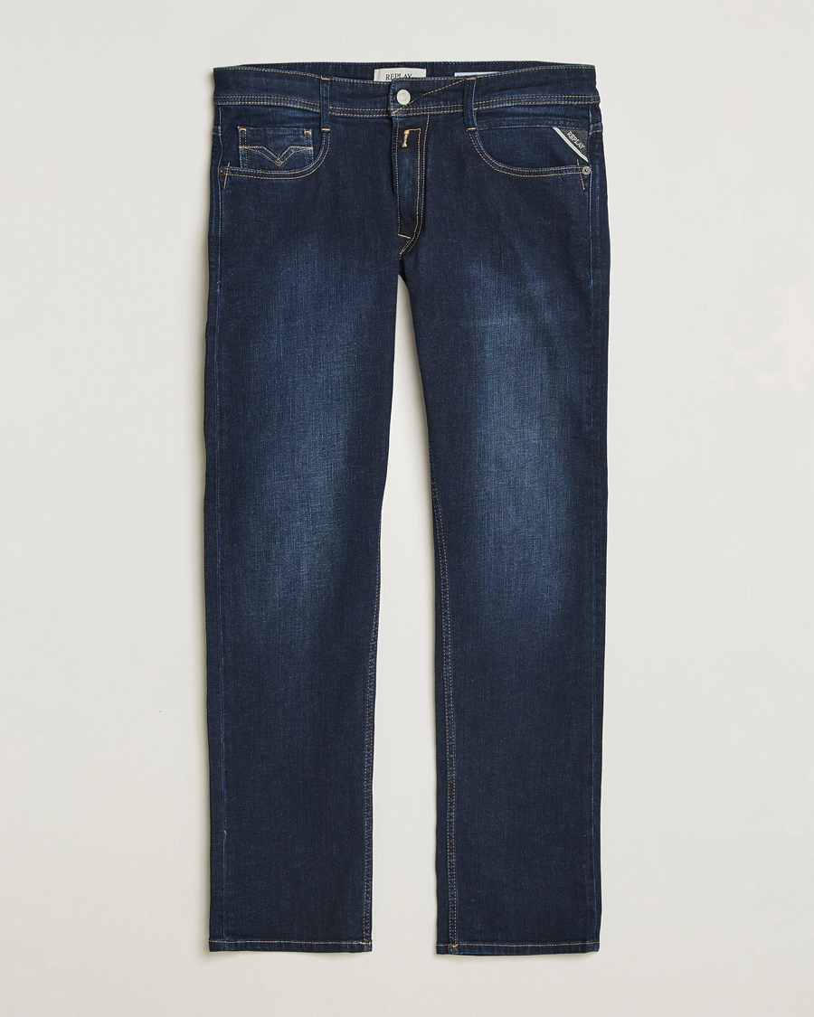 Heren | Jeans | Replay | Rocco Comfort Fit Stretch Jeans Dark Blue