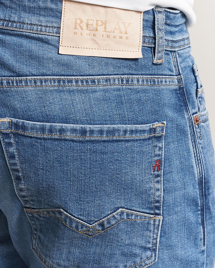 Heren | Jeans | Replay | Rocco Comfort Fit Stretch Eco Plus Jeans Medium Blue