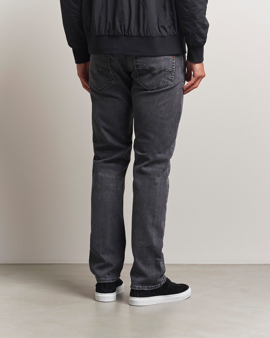 Heren | Jeans | Replay | Rocco Comfort Fit Stretch Eco Plus Jeans Washed Black