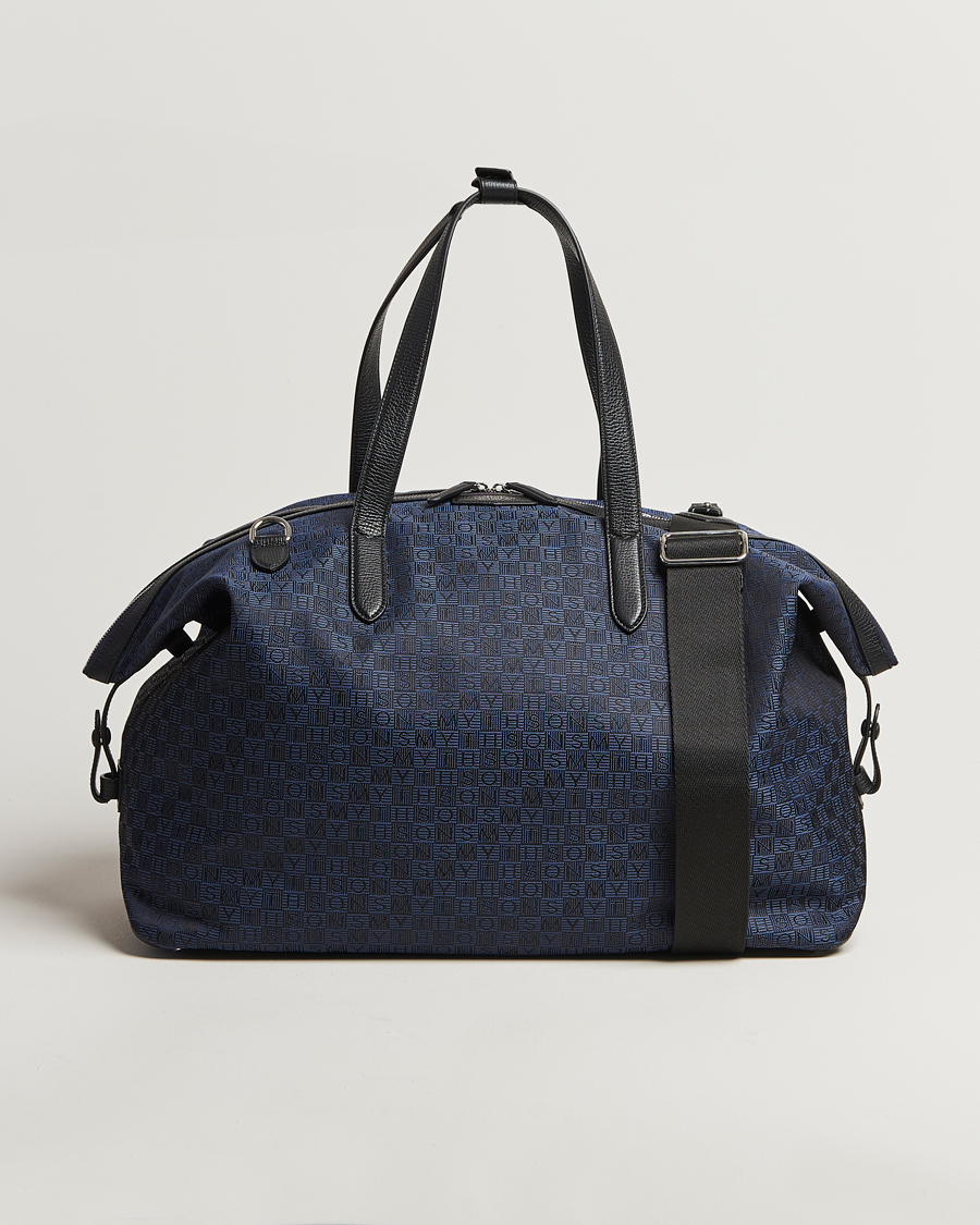Heren | Tassen | Smythson | Canvas Stamp Travel Bag Navy