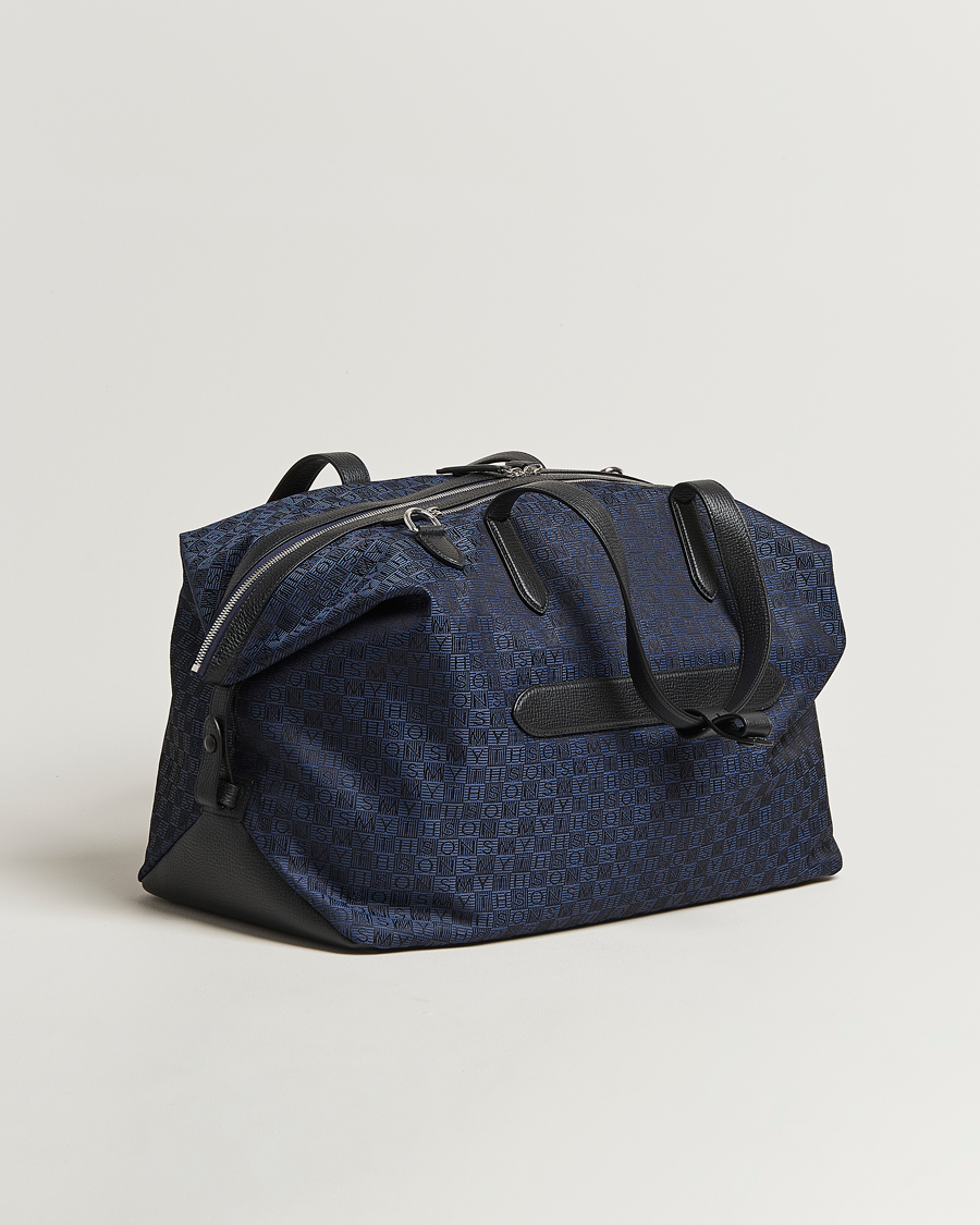 Heren | Tassen | Smythson | Canvas Stamp Travel Bag Navy