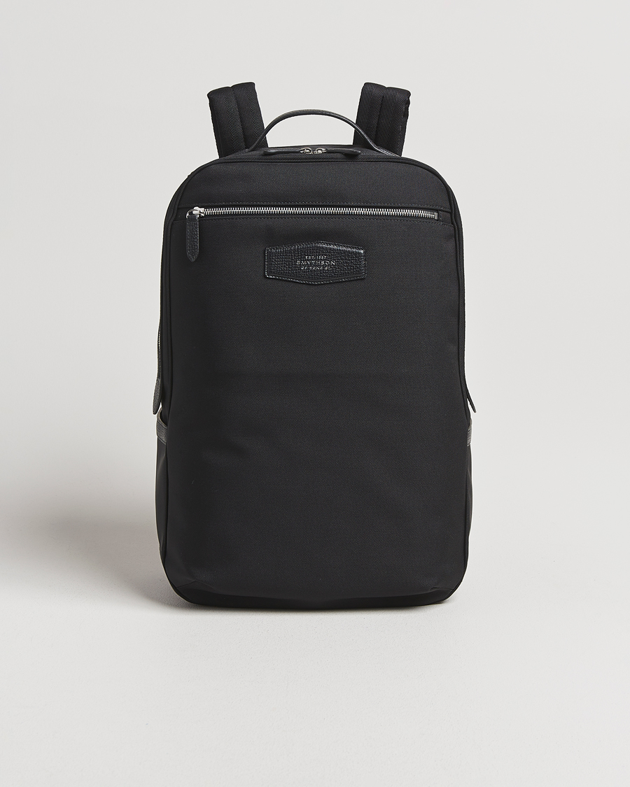 Heren | Tassen | Smythson | Canvas Norton Backpack Black