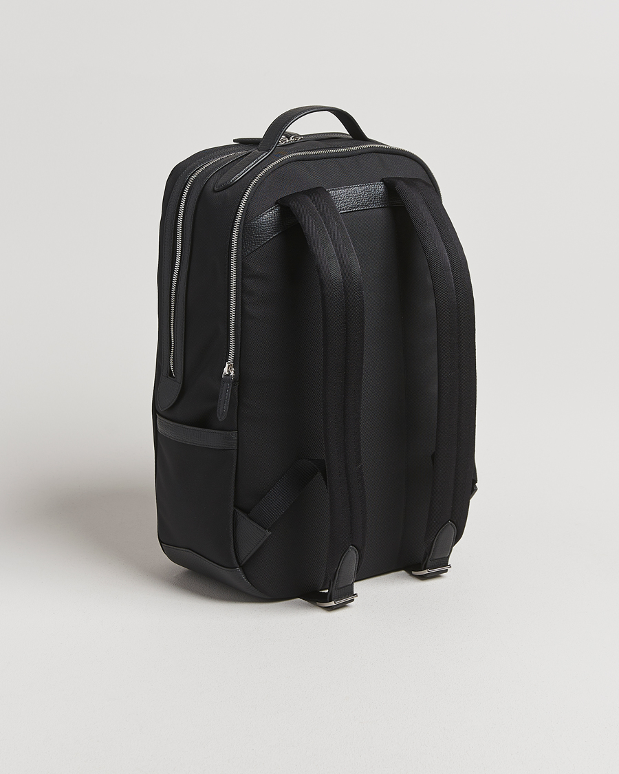 Heren | Tassen | Smythson | Canvas Norton Backpack Black