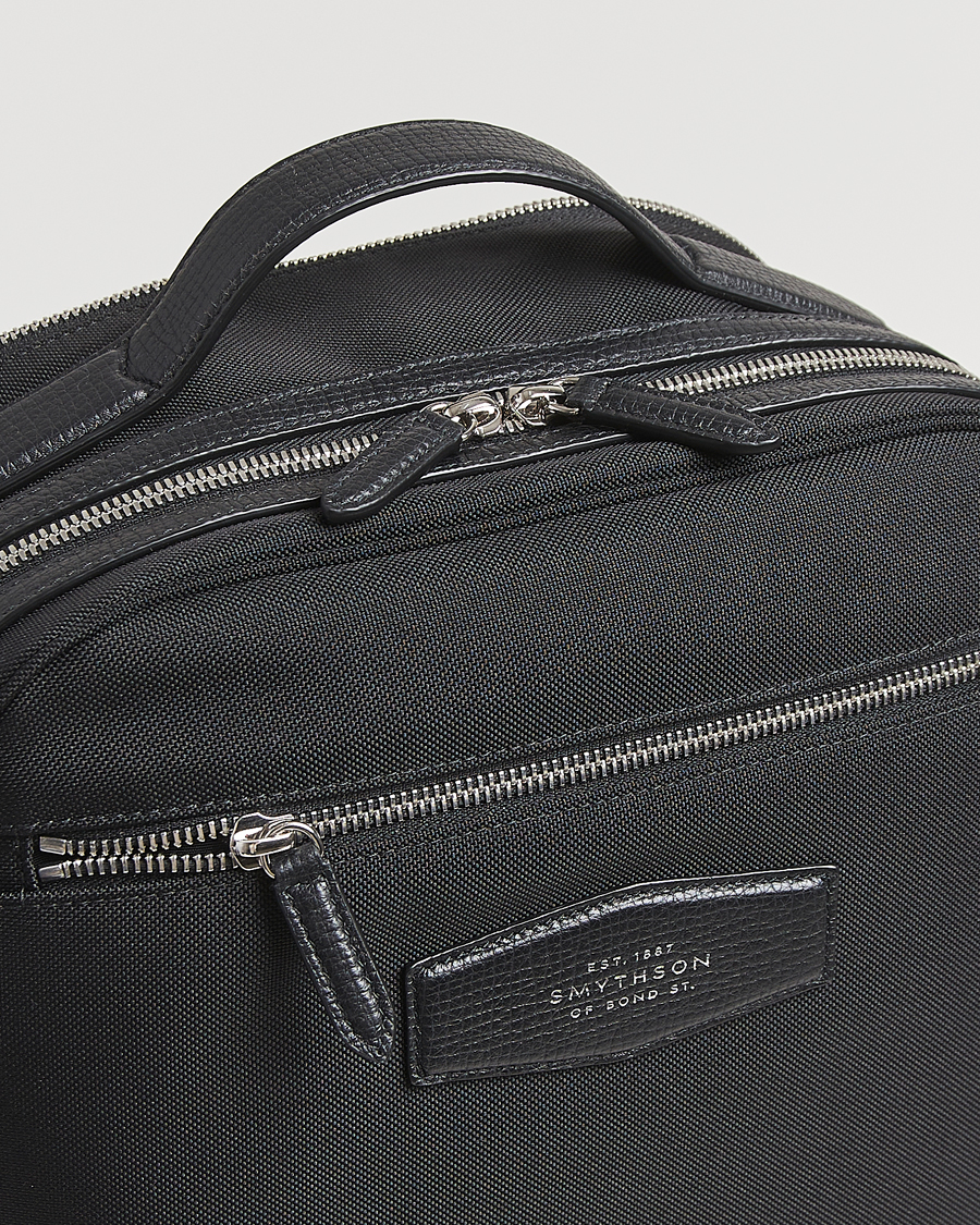 Heren | Tassen | Smythson | Canvas Norton Backpack Black