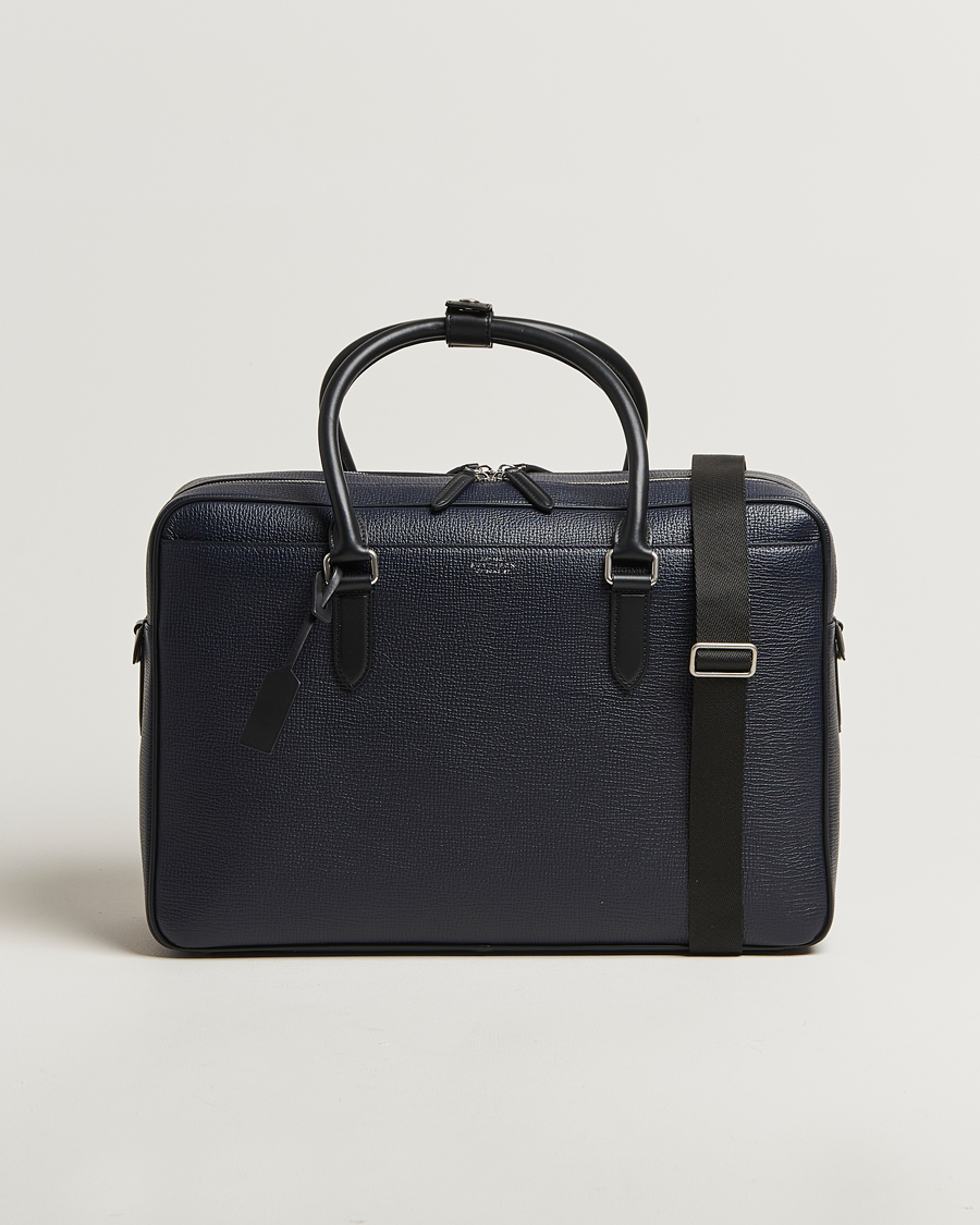 Heren | Tassen | Smythson | Ludlow 48 Hours Travel Bag Navy
