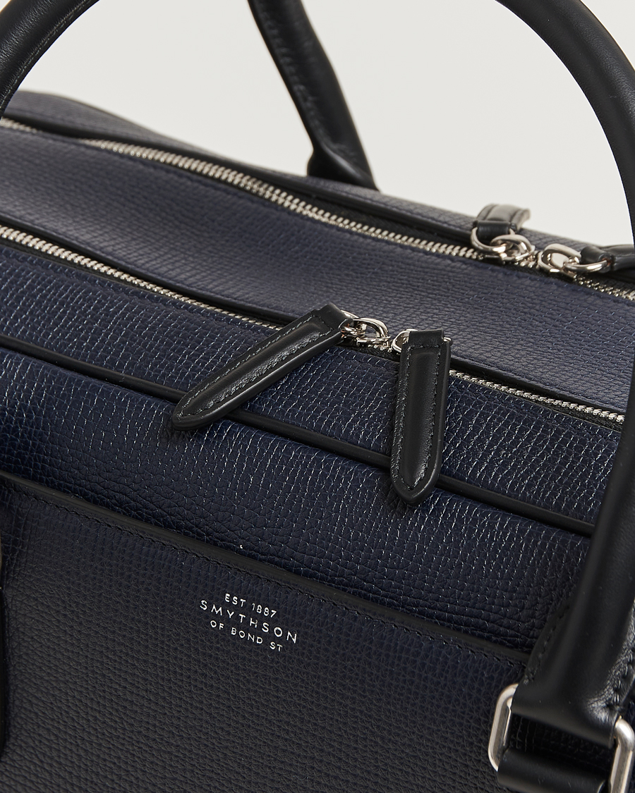 Heren | Tassen | Smythson | Ludlow 48 Hours Travel Bag Navy