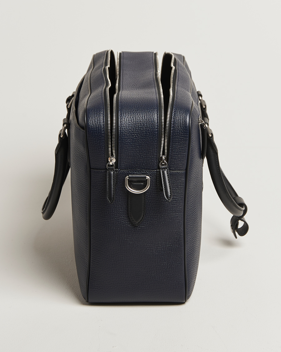 Heren | Tassen | Smythson | Ludlow 48 Hours Travel Bag Navy