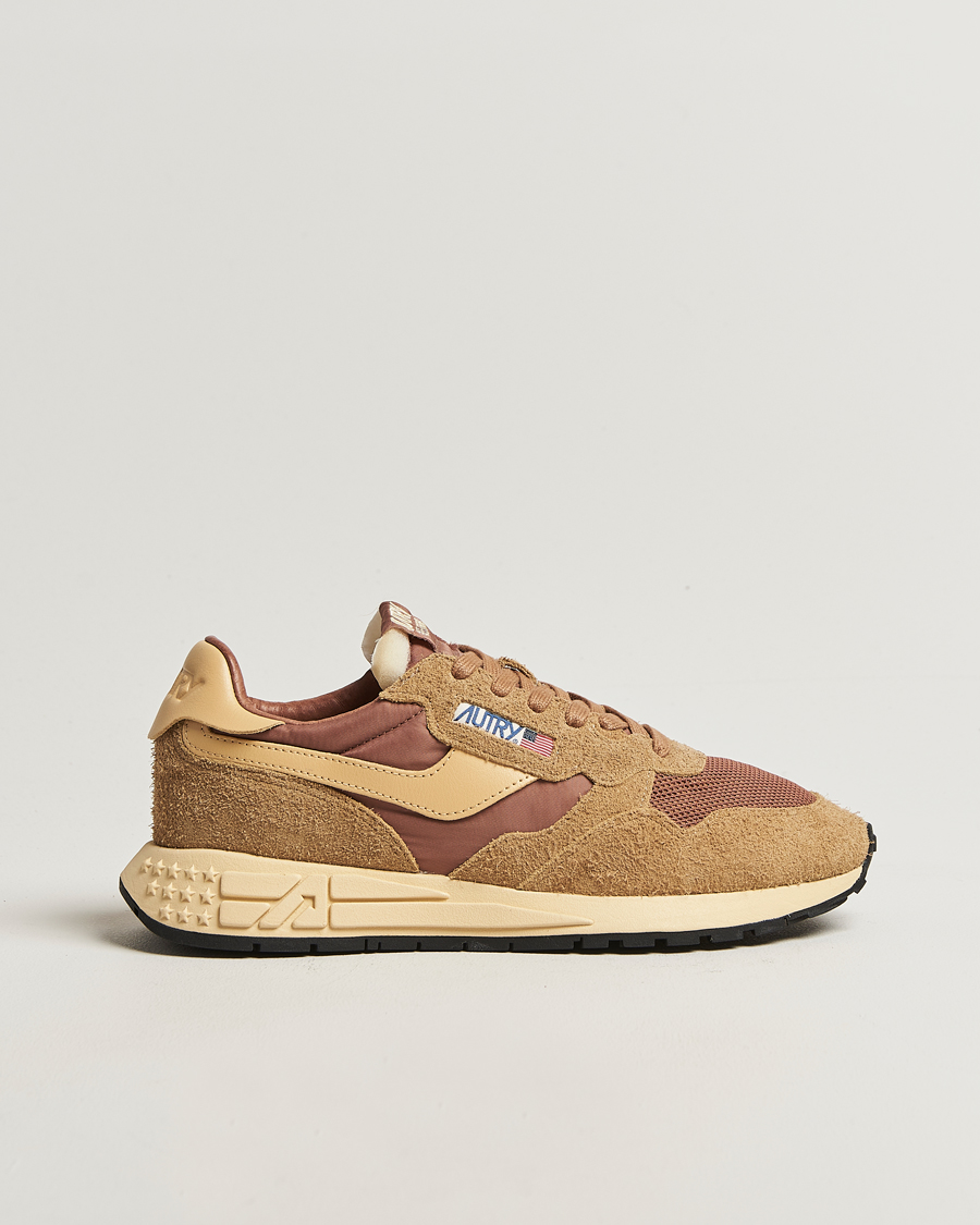 Heren | Sneakers | Autry | Reelwind Running Sneaker Beige/Brown