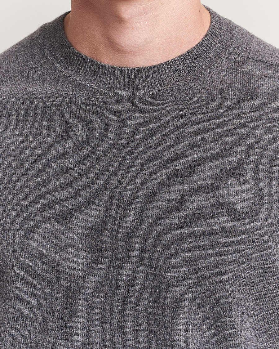 Heren | Truien | Altea | Wool/Cashmere Crew Neck Pullover Charcoal