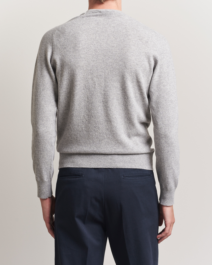 Heren | Truien | Altea | Wool/Cashmere Crew Neck Pullover Light Grey