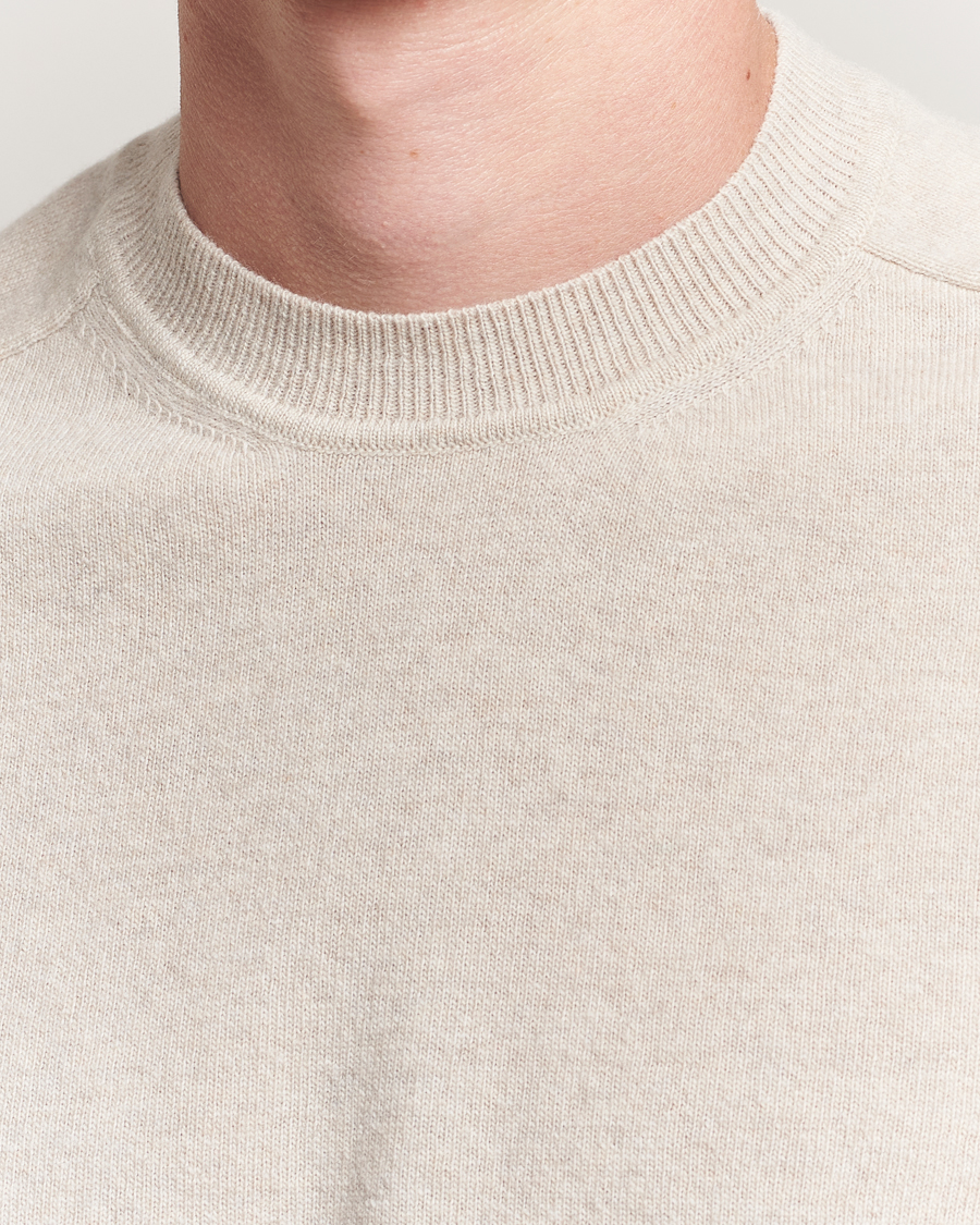 Heren | Truien | Altea | Wool/Cashmere Crew Neck Pullover Beige
