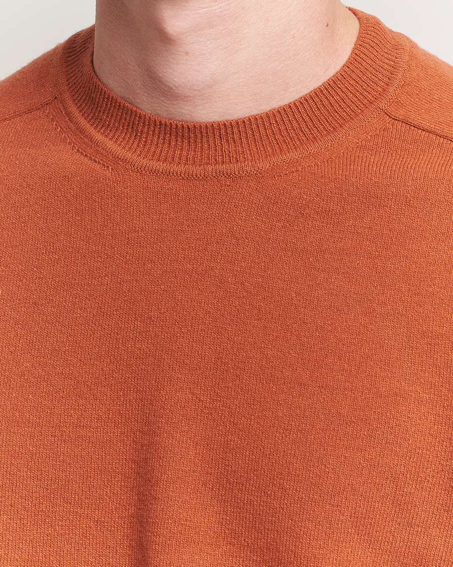 Heren | Truien | Altea | Wool/Cashmere Crew Neck Pullover Orange
