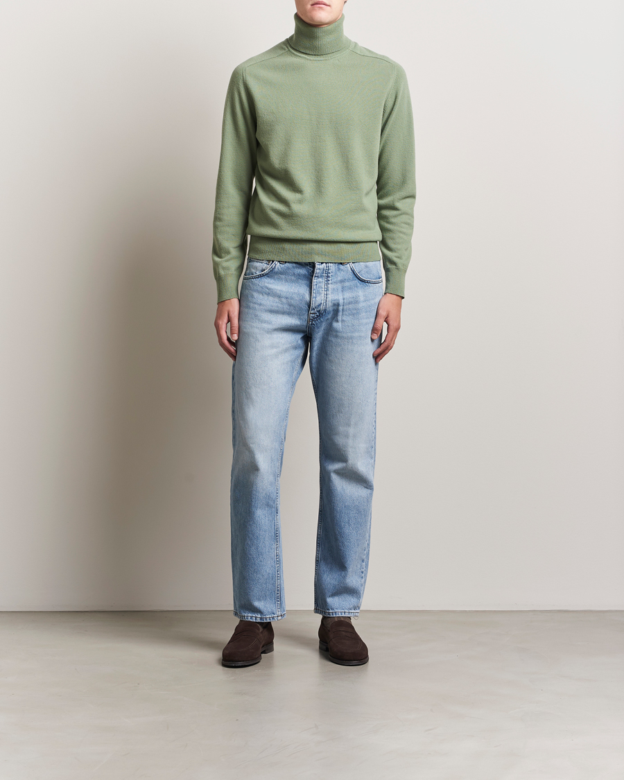 Heren | Truien | Altea | Wool/Cashmere Rollneck Green