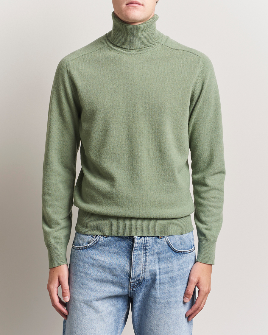 Heren | Truien | Altea | Wool/Cashmere Rollneck Green