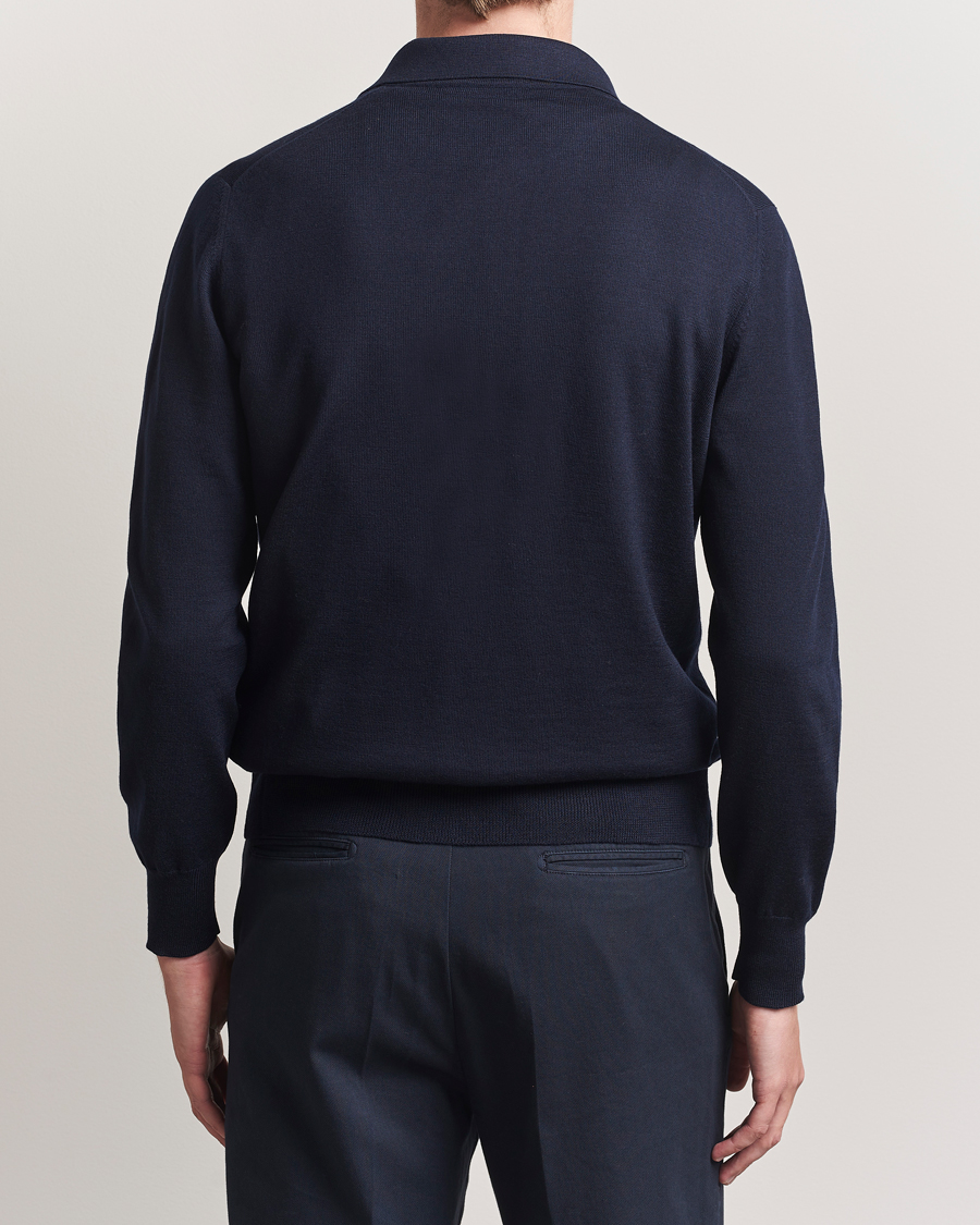 Heren | Truien | Altea | Merino Wool Cardigan Navy