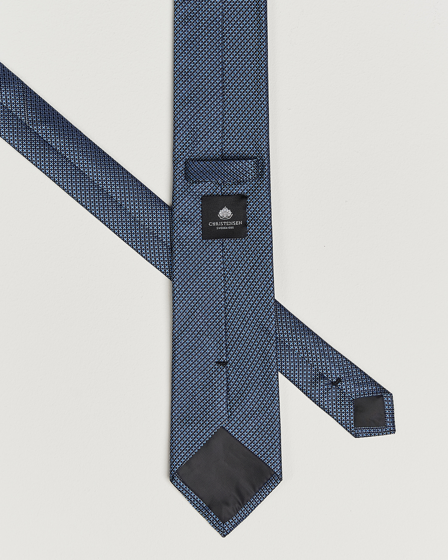 Heren | Stropdassen | Amanda Christensen | Box Set Silk 8 cm Tie And Pocket Square Sky Blue