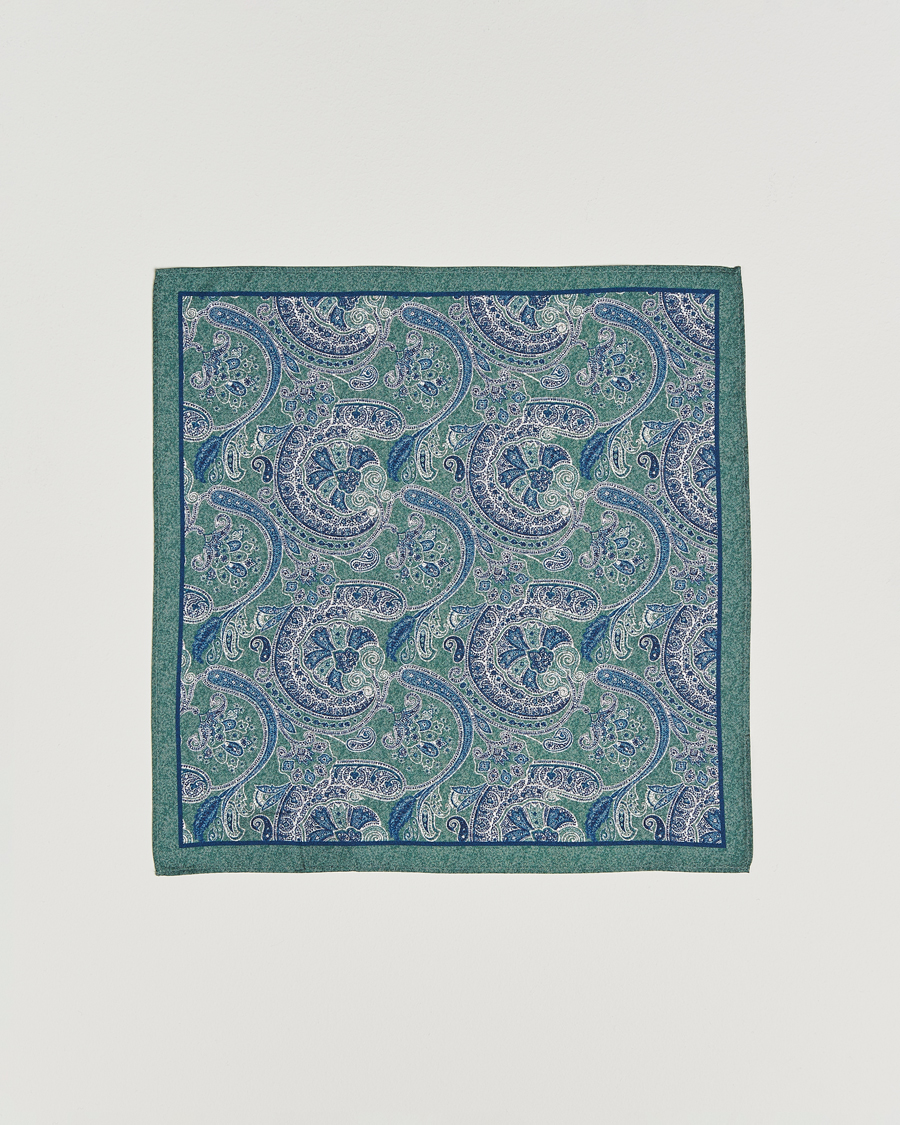 Heren | Stropdassen | Amanda Christensen | Box Set Silk 8 cm Tie And Pocket Square Dark Green