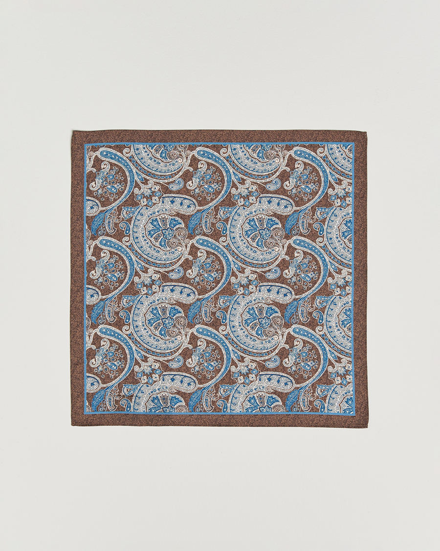 Heren | Stropdassen | Amanda Christensen | Box Set Silk 8 cm Tie And Pocket Square Brown