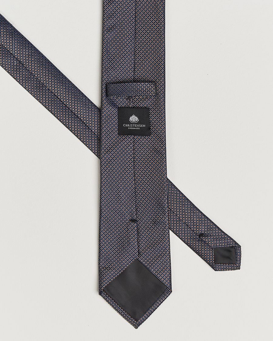 Heren | Stropdassen | Amanda Christensen | Box Set Silk 8 cm Tie And Pocket Square Brown
