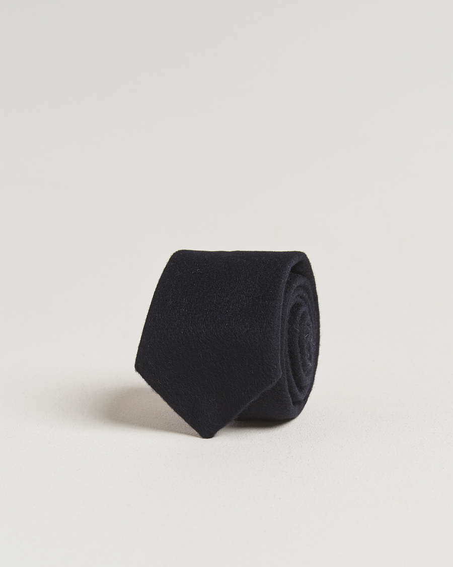 Heren | Stropdassen | Amanda Christensen | Cashmere 8cm Tie Navy