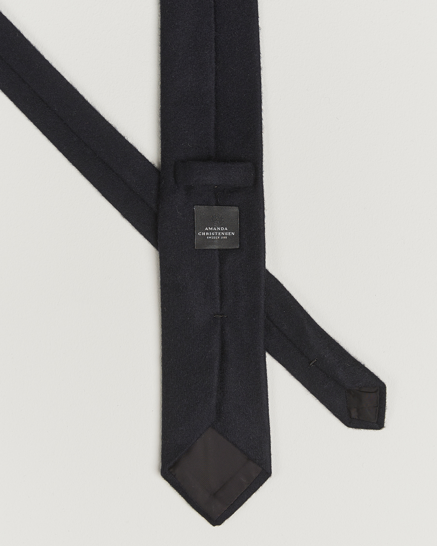 Heren | Stropdassen | Amanda Christensen | Cashmere 8cm Tie Navy