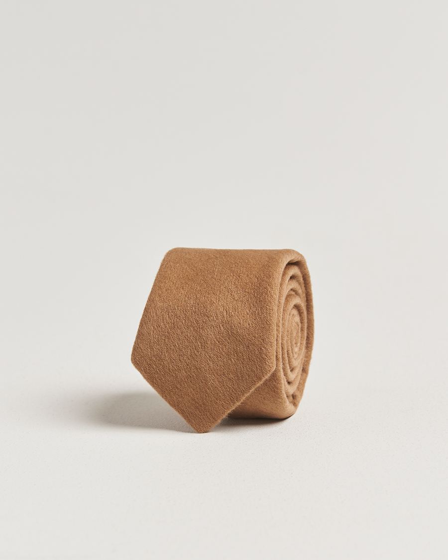 Heren | Stropdassen | Amanda Christensen | Cashmere 8cm Tie Camel