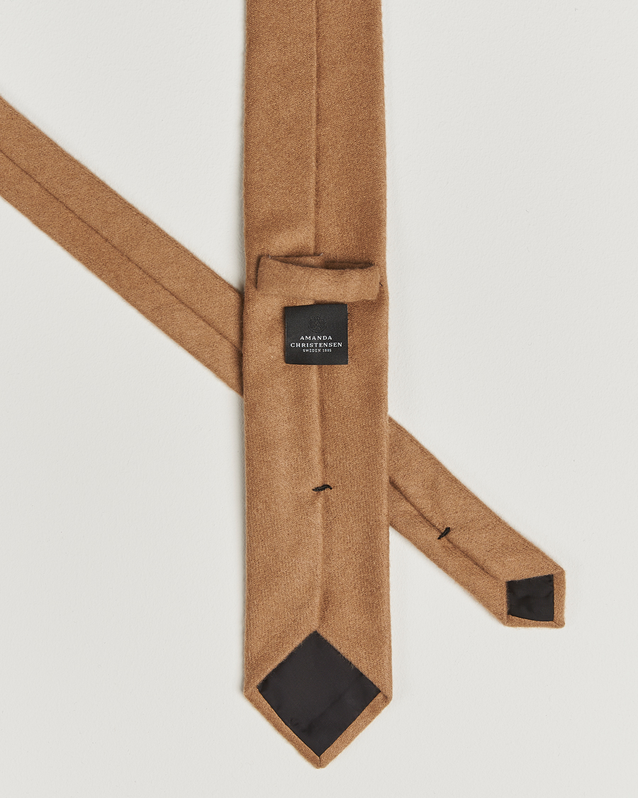 Heren | Stropdassen | Amanda Christensen | Cashmere 8cm Tie Camel