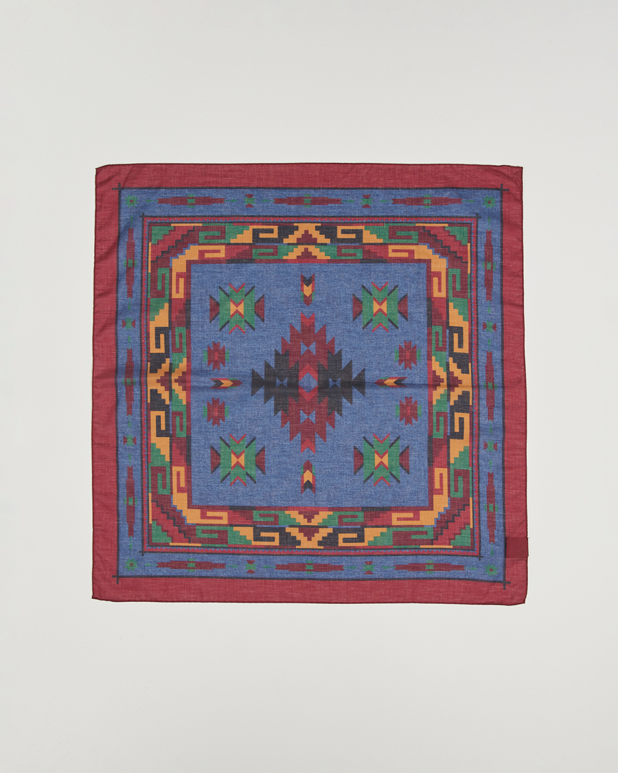 Heren | Sjaals | Amanda Christensen | Cotton Voilé Printed Bandana Navy