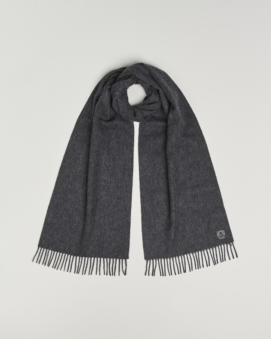 Heren | Sjaals | Amanda Christensen | Merino Wool Scarf Dark Grey Melange