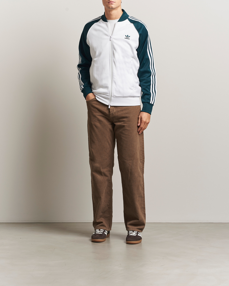 Heren | Truien | adidas Originals | Classic Track Jacket White/Green