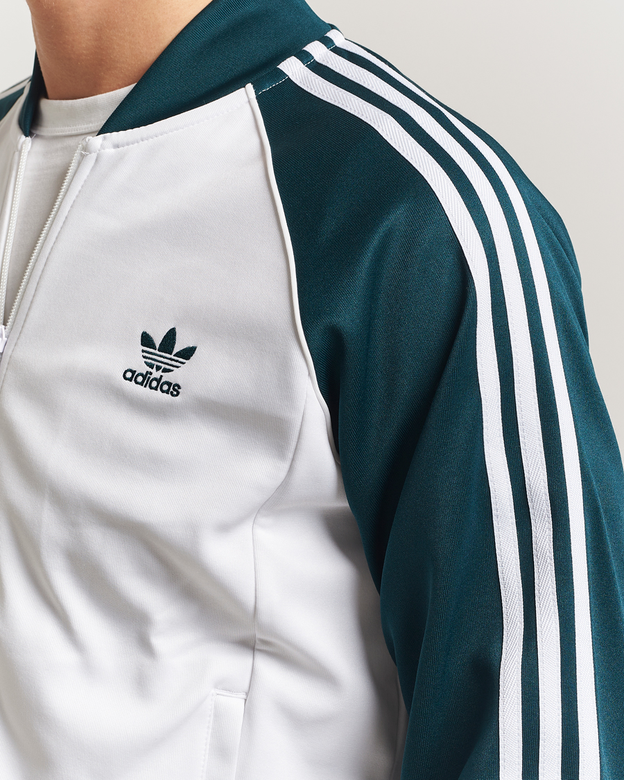 Heren | Truien | adidas Originals | Classic Track Jacket White/Green
