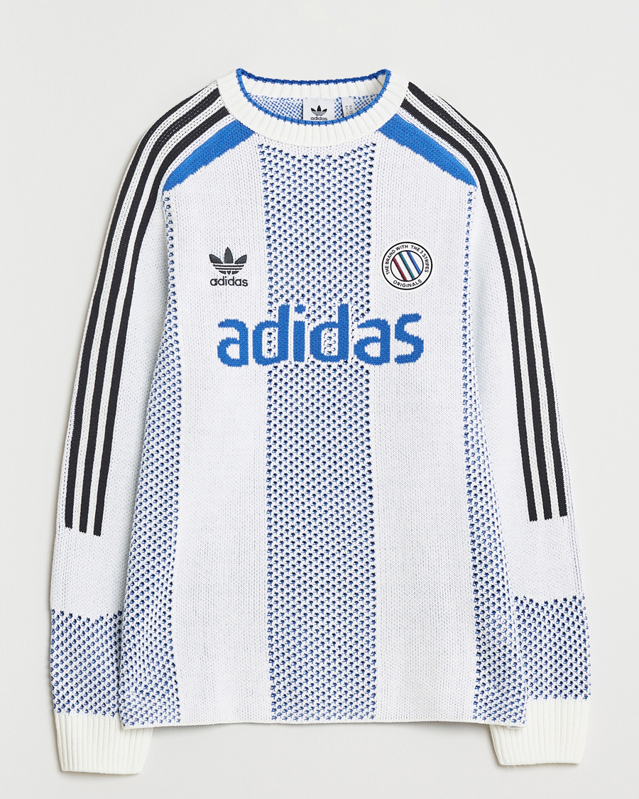 Heren | Truien | adidas Originals | Knitted Football Sweater White