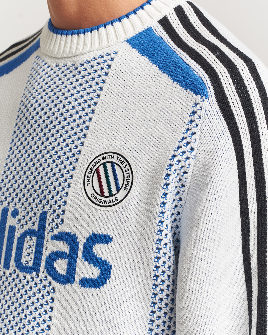 Heren | Truien | adidas Originals | Knitted Football Sweater White