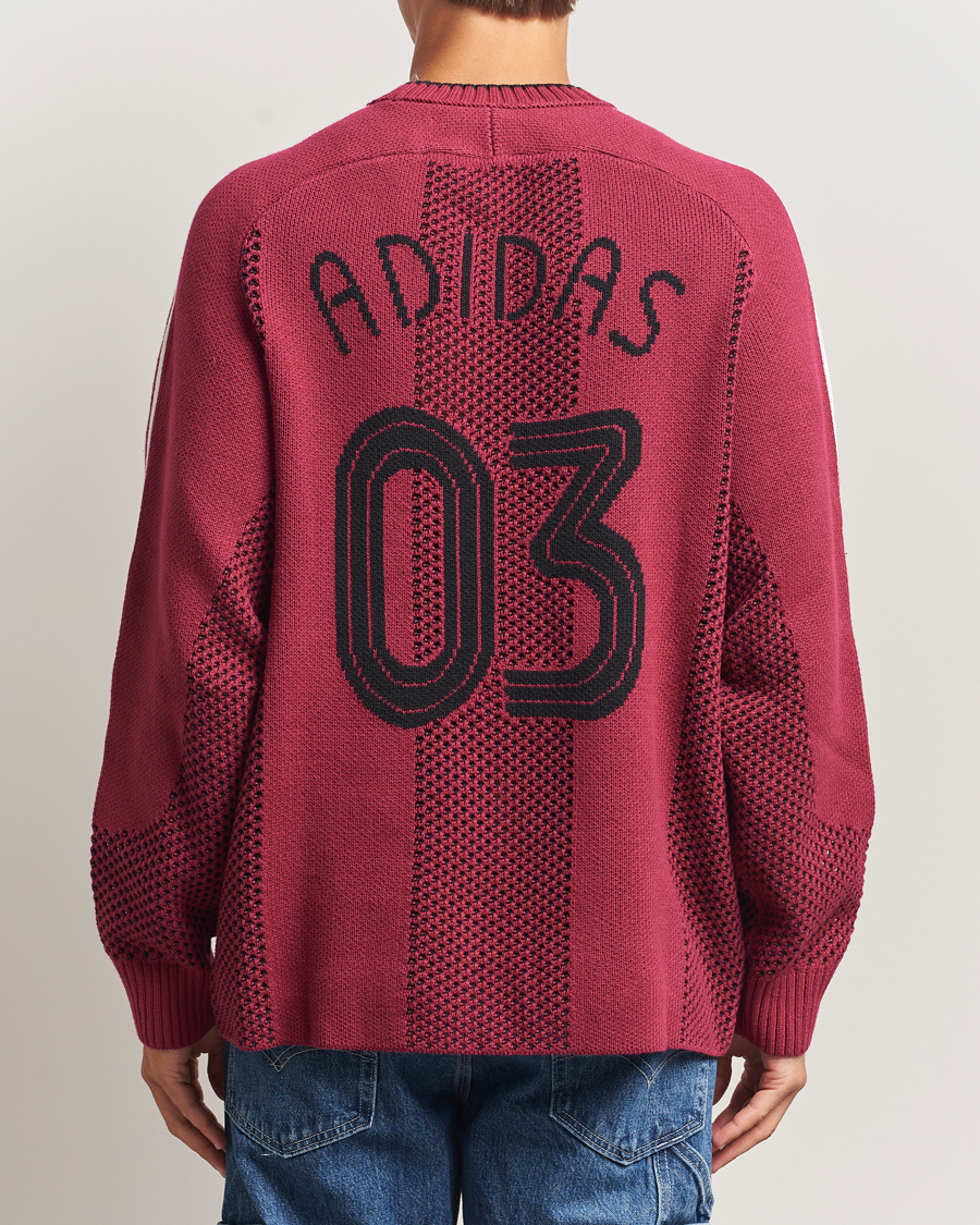 Heren | Truien | adidas Originals | Knitted Football Sweater Legacy Burgundy