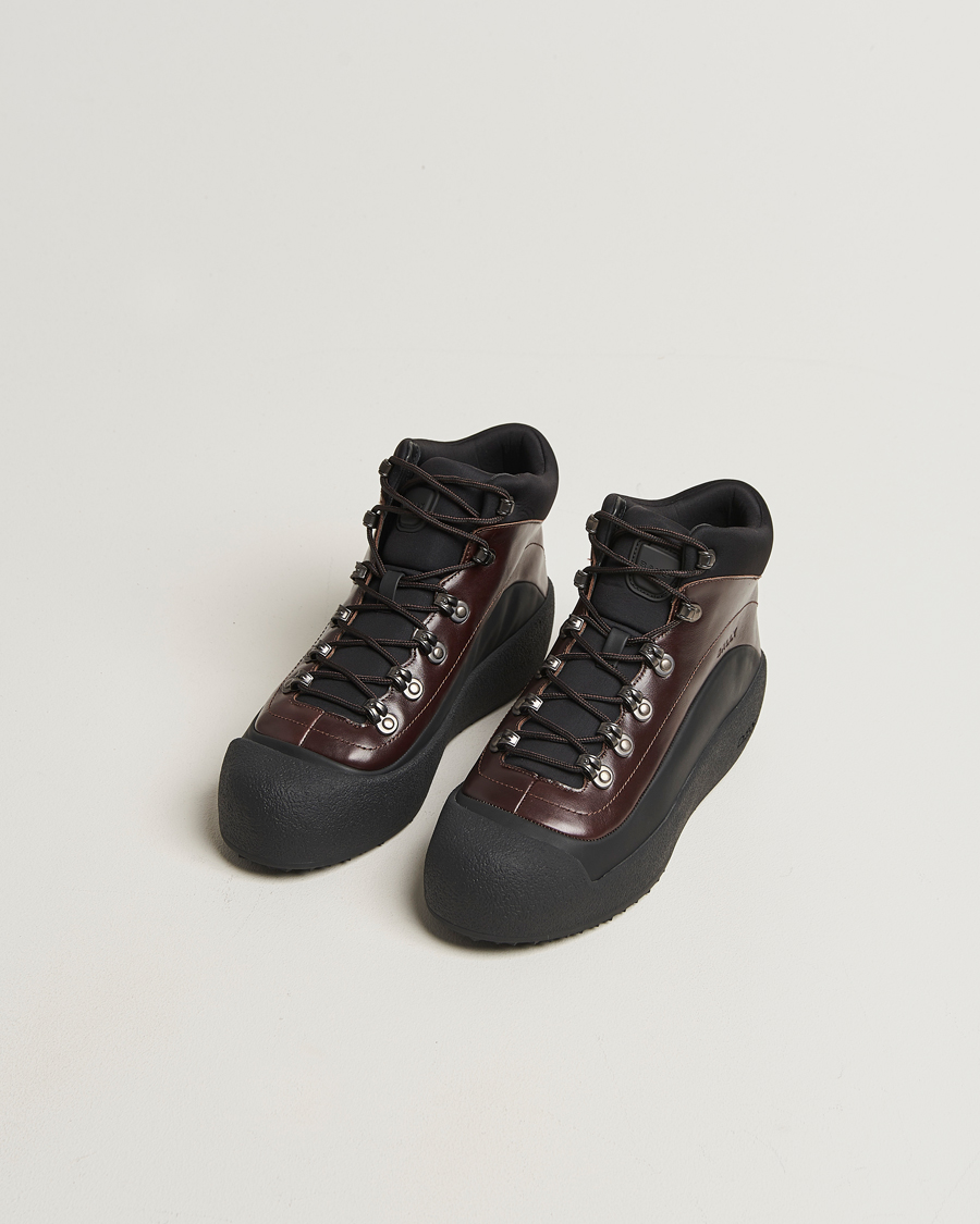 Heren | Laarzen | Bally | Calys Laced Curling Boot Brown/Black