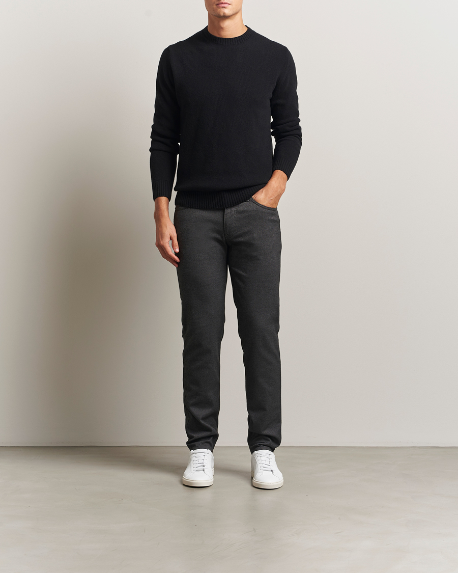 Heren | Broeken | Brax | Cadiz Woo.Look 5-Pocket Pants Elephant Grey
