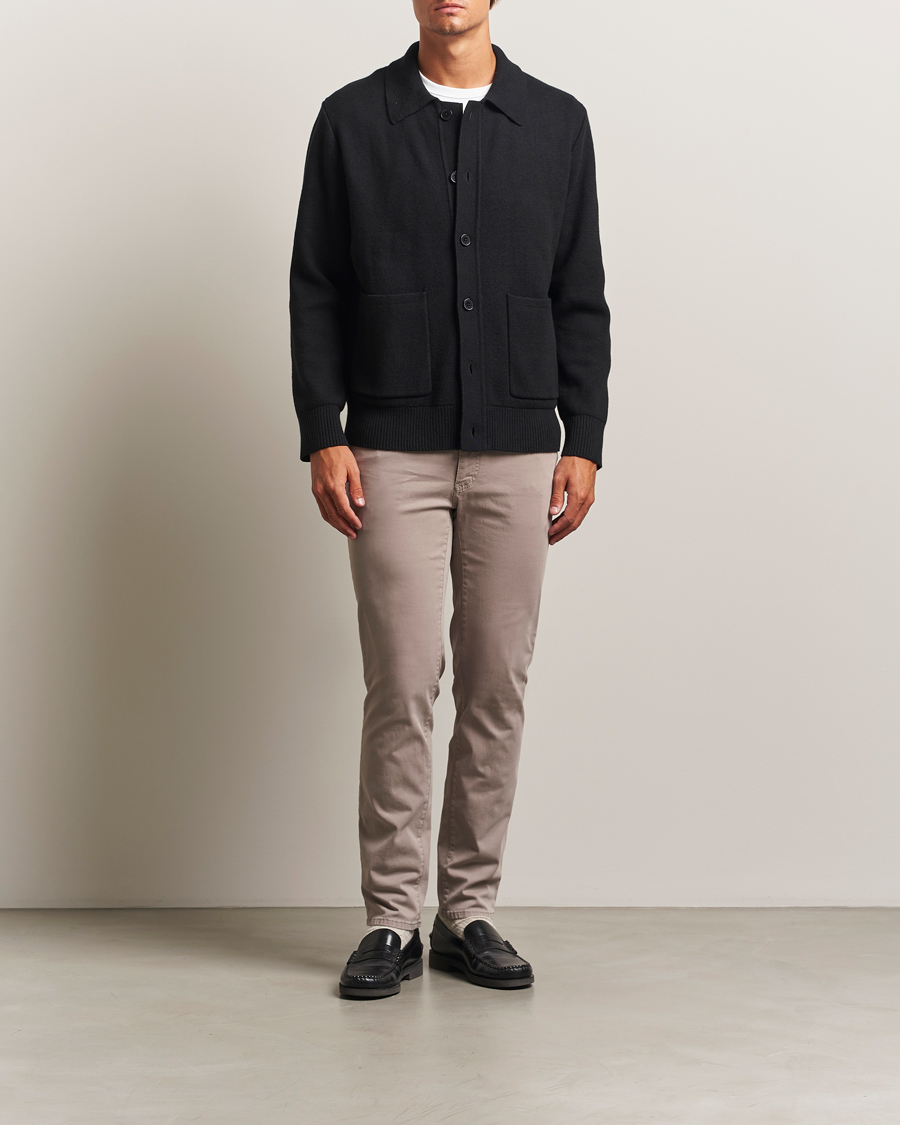 Heren | Broeken | Brax | Cadiz Cotton Satin 5-Pocket Pants Stone
