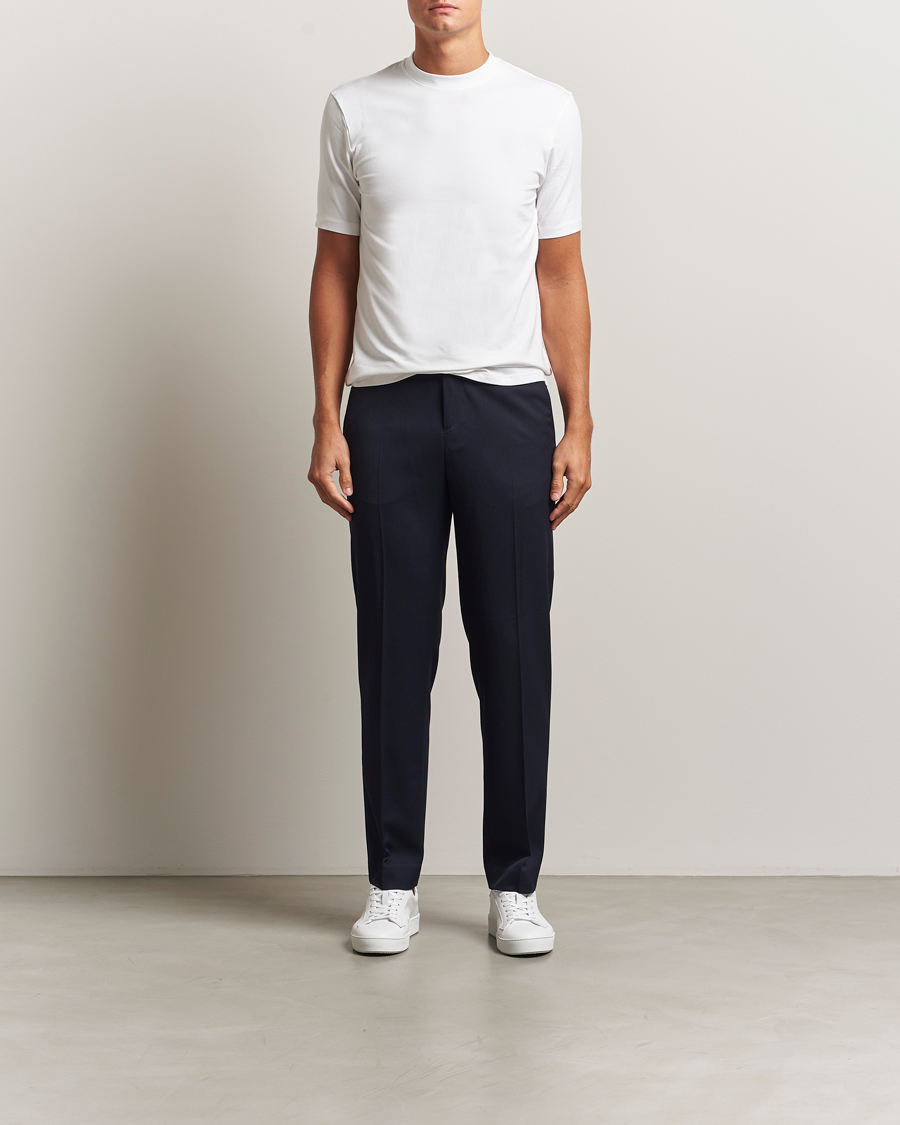 Heren | T-shirts | Bread & Boxers | High Neck T-Shirt White