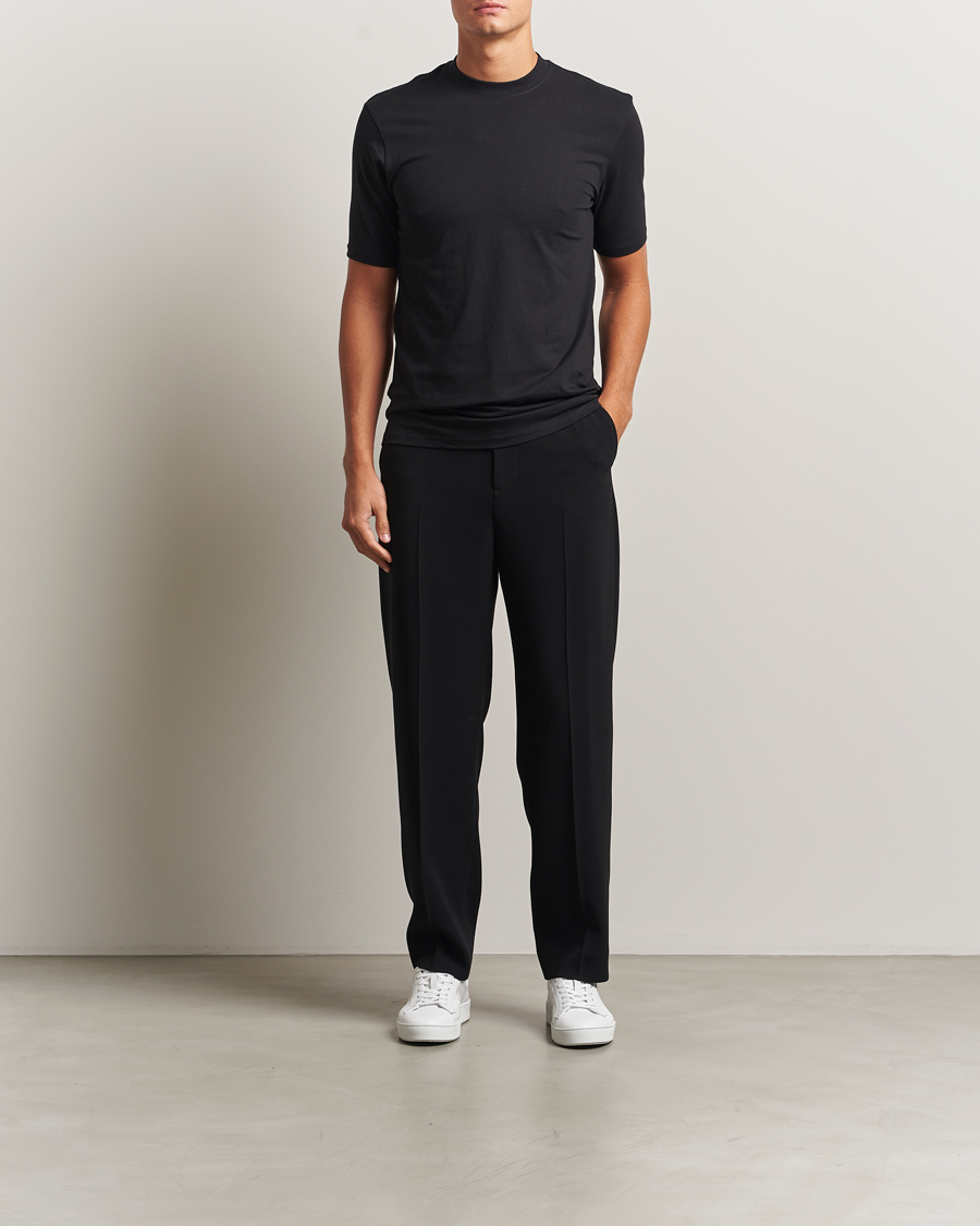 Heren | T-shirts | Bread & Boxers | High Neck T-Shirt Black