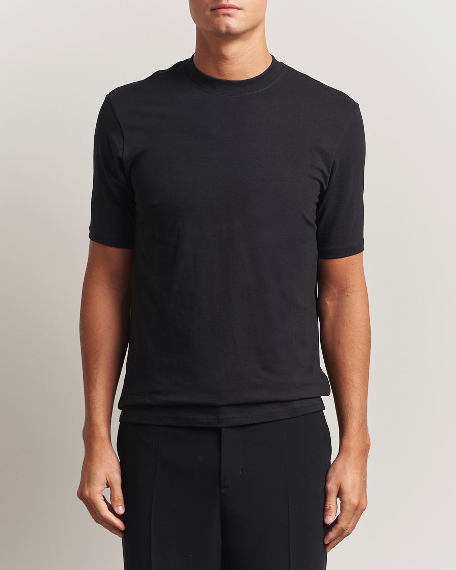 Heren | T-shirts | Bread & Boxers | High Neck T-Shirt Black