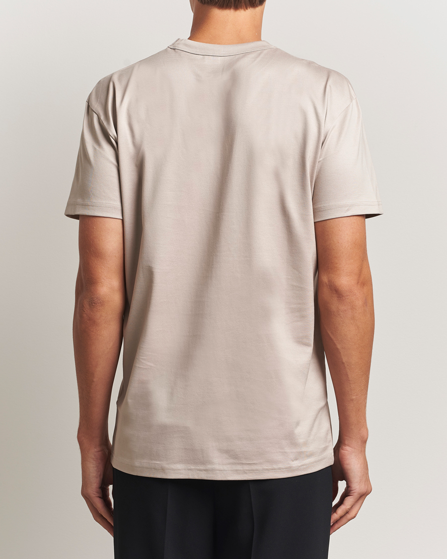 Heren | T-shirts | Bread & Boxers | Pima Cotton Crew Neck T-Shirt Greige