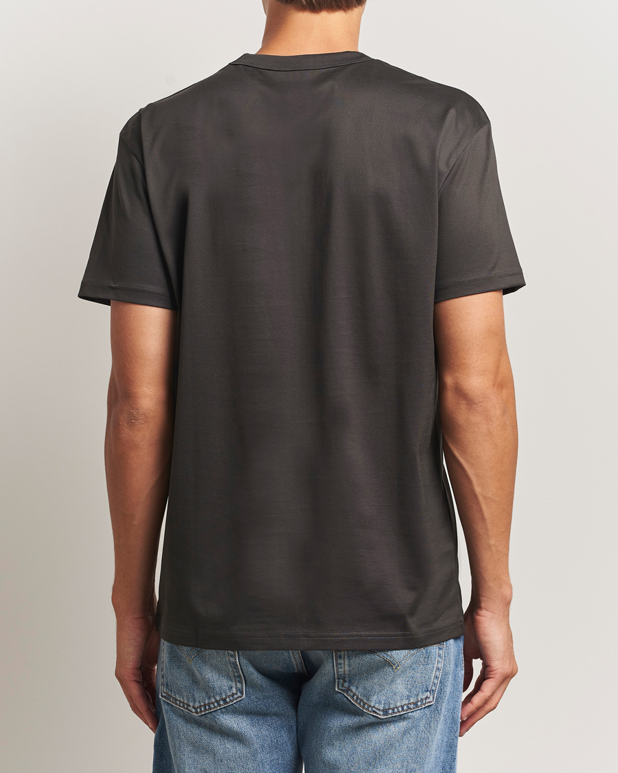 Heren | T-shirts | Bread & Boxers | Pima Cotton Crew Neck T-Shirt Charcoal