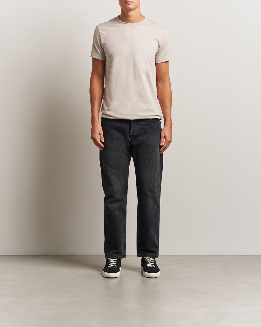 Heren | T-shirts | Bread & Boxers | Crew Neck Regular T-Shirt Greige