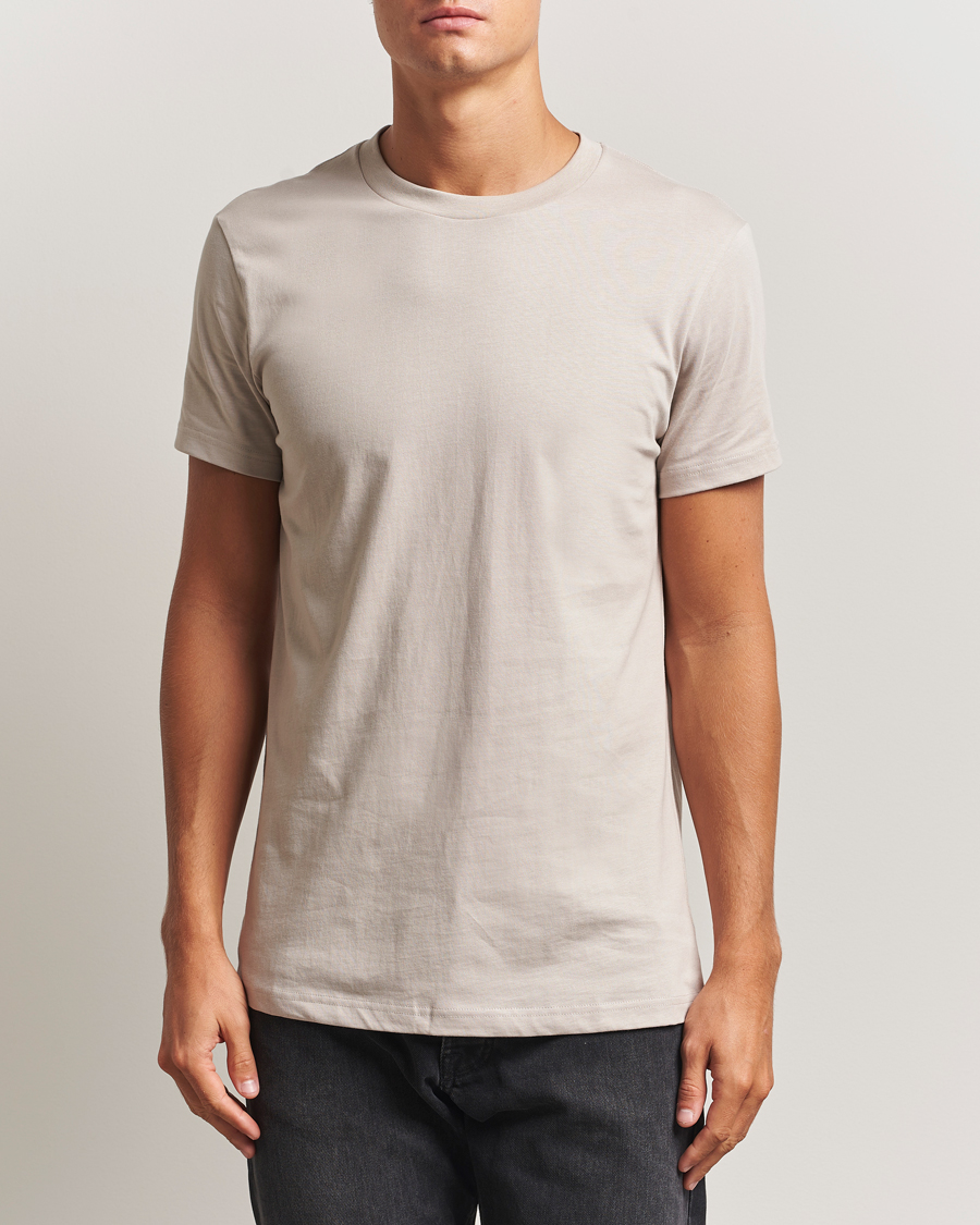 Heren | T-shirts | Bread & Boxers | Crew Neck Regular T-Shirt Greige