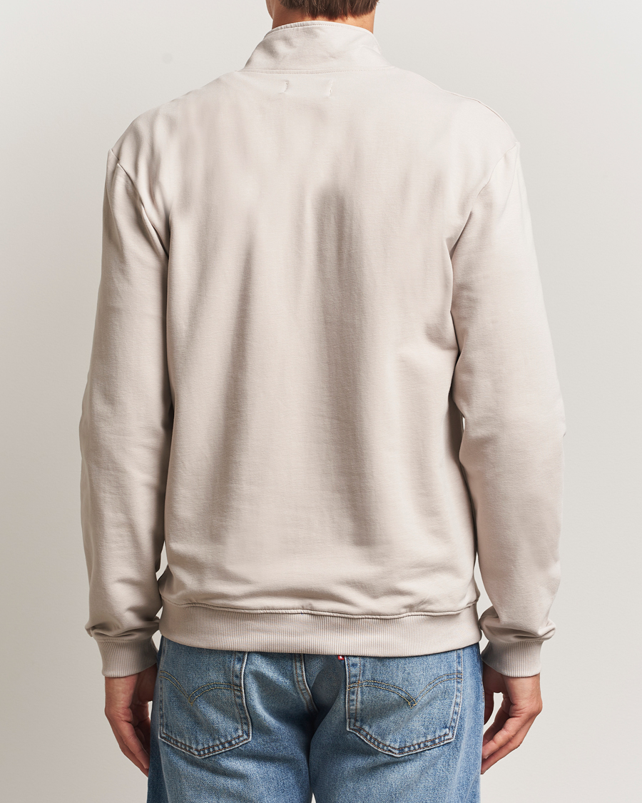 Heren | Truien | Bread & Boxers | Loungewear Half Zip Greige