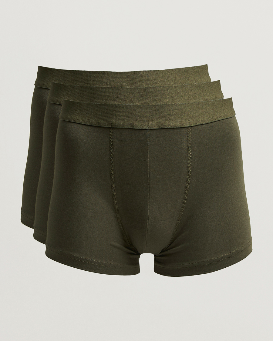 Heren | Ondergoed | Bread & Boxers | 3-Pack Boxer Brief Dark Green